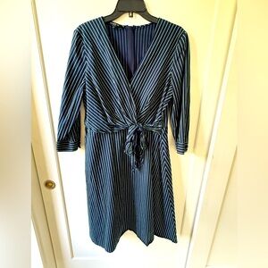 Lafayette 148 Striped navy Dress